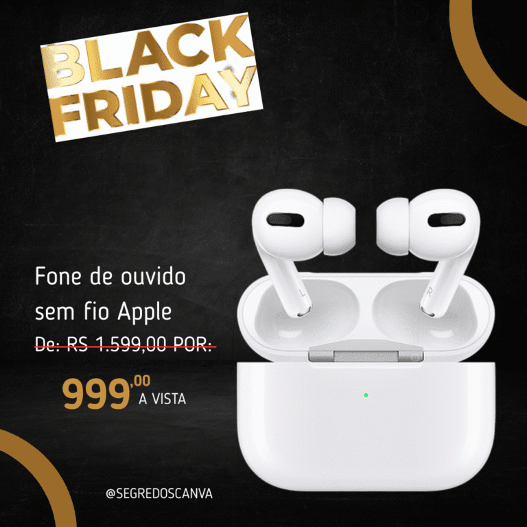 Fone de ouvido sem fio Apple